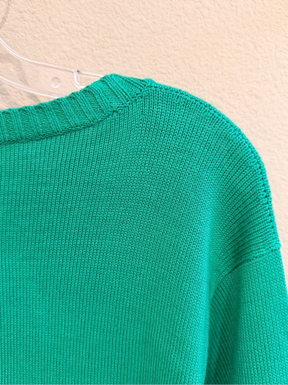 The Bubble Golf Sweater Green Varsity Knit Pullover Medium - Picture 4 of 6